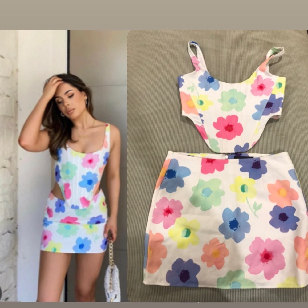 White Fox Boutique floral set
